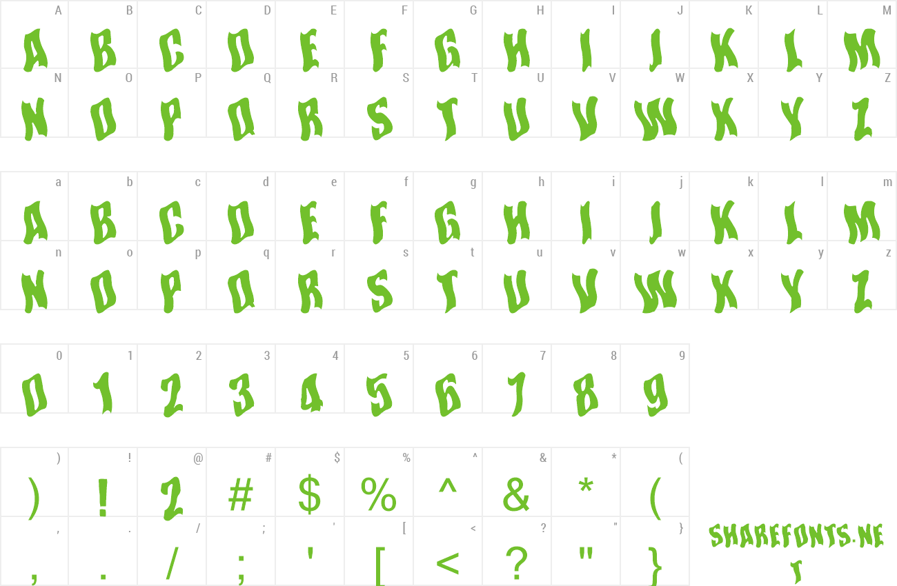 Font SomewhereInSpace preview