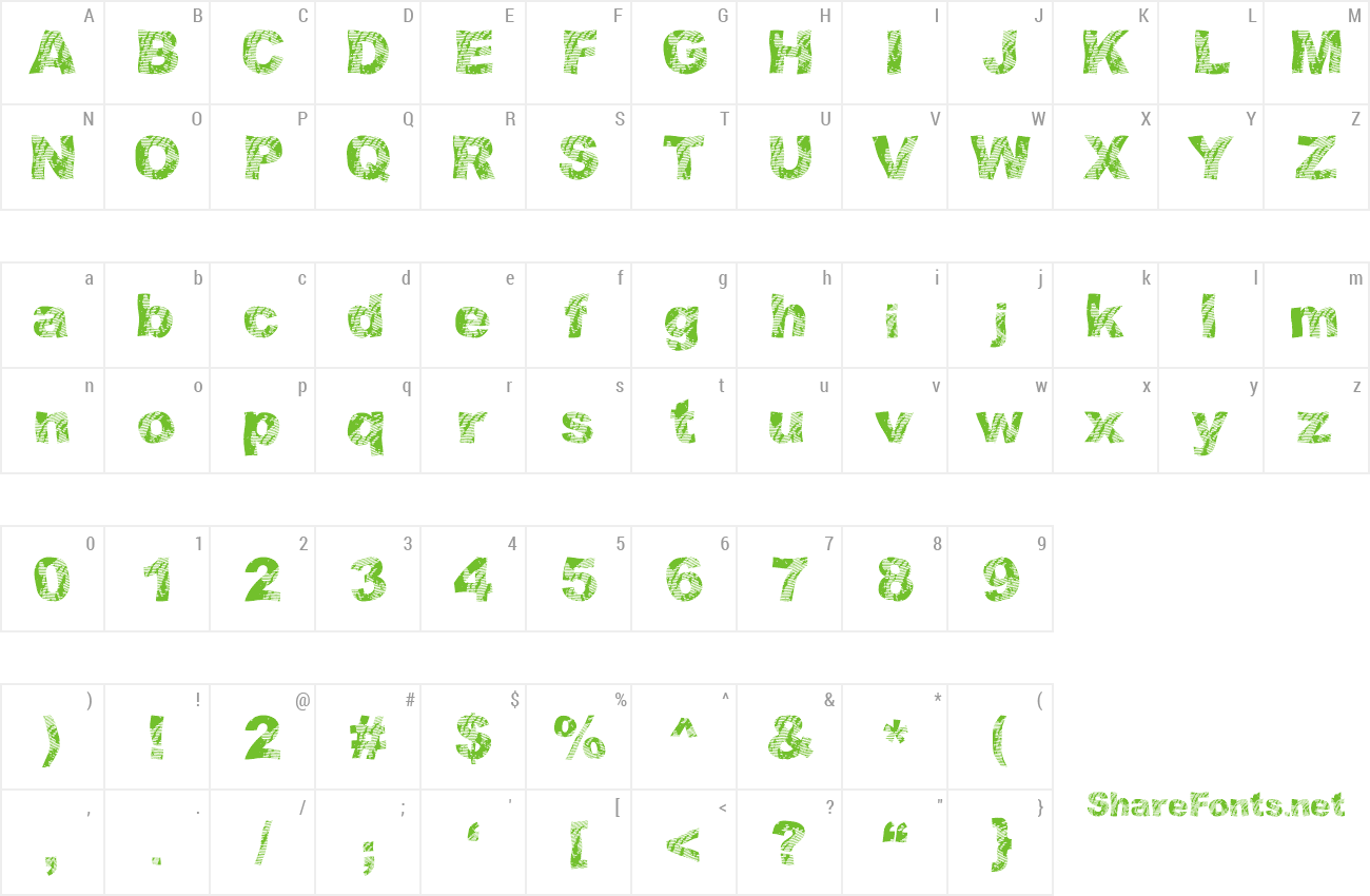 Font strippin'dirty preview