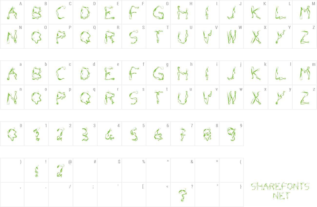 Font TERRIFIC preview