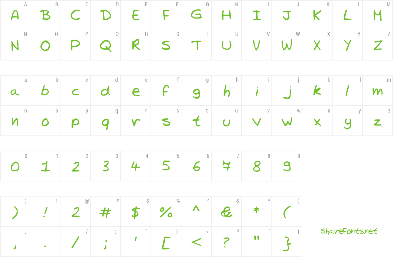 Font Trystans Writing preview