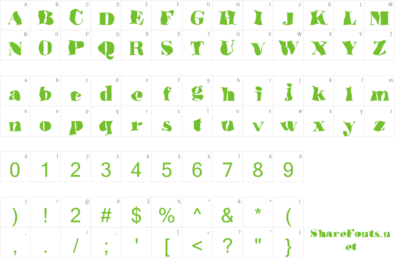 Font Underwater Love preview