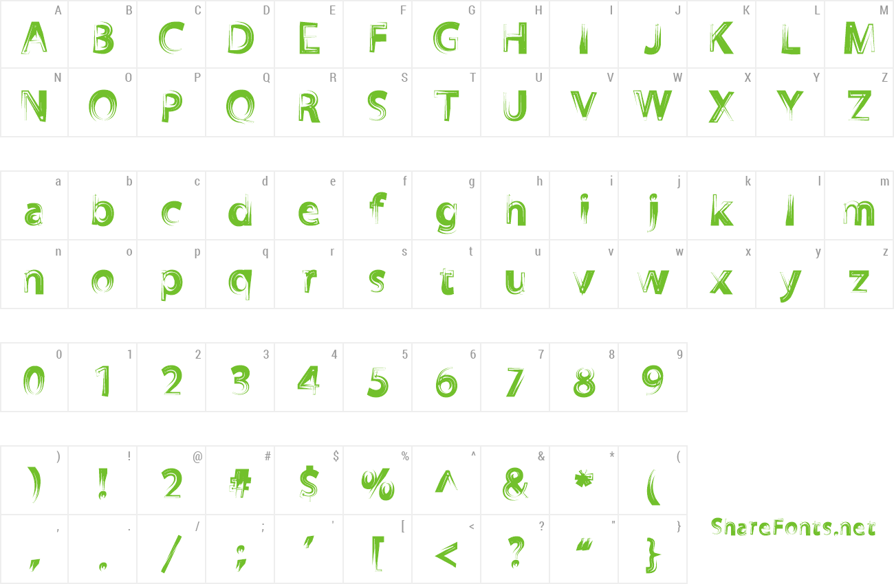 Font ZookyZooky preview