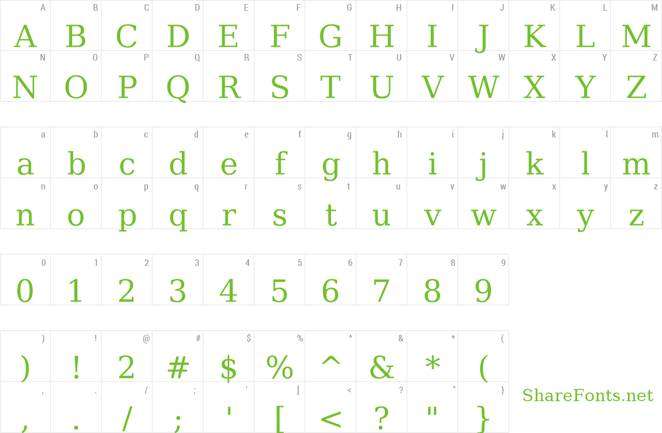 Font ae_Japan preview