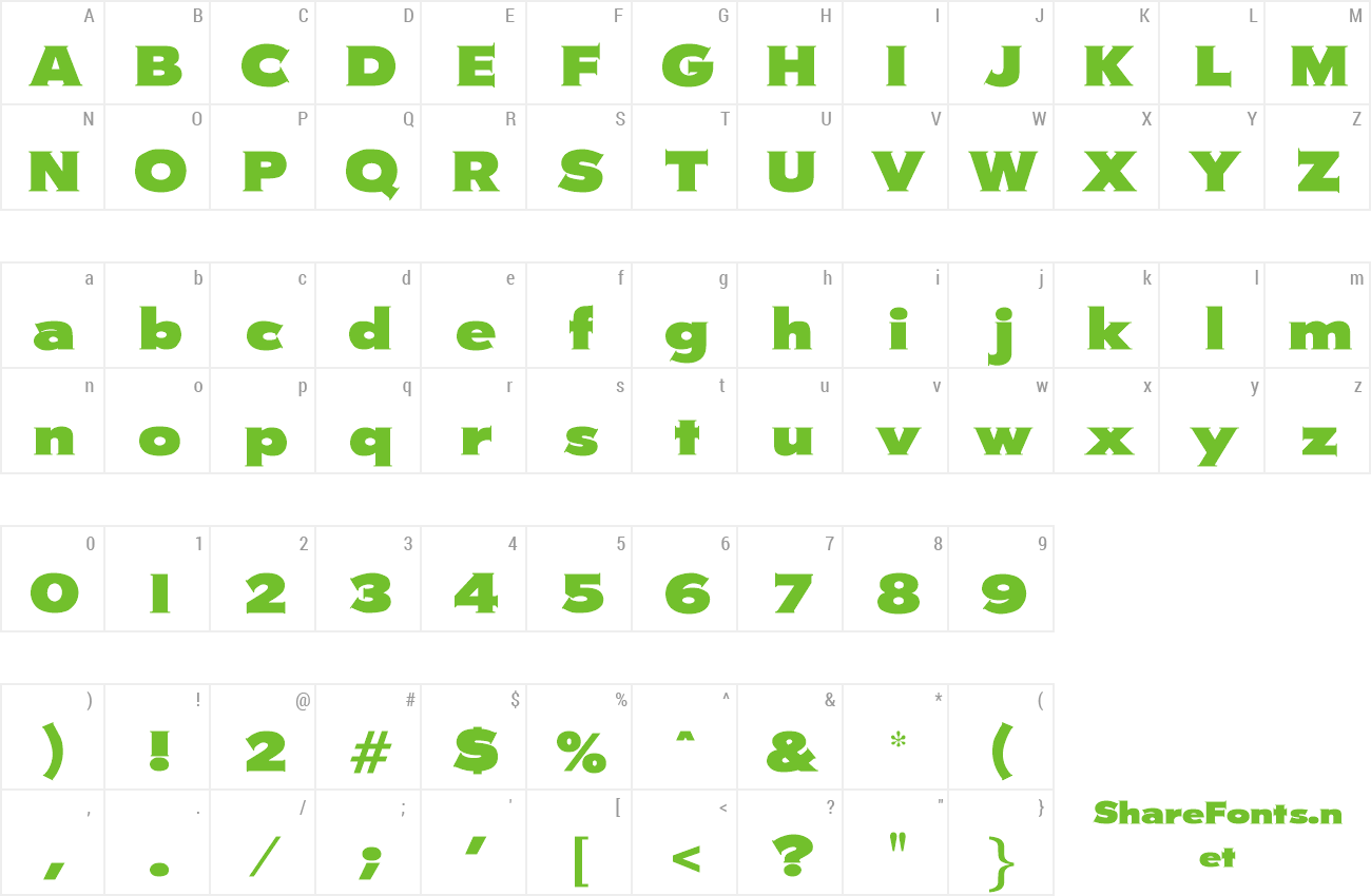 Font Arlington preview