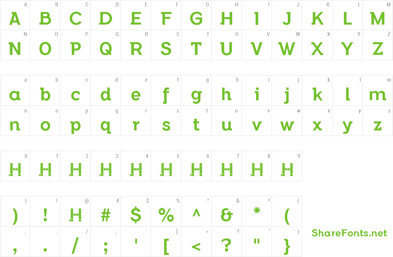 Font Flamante SemiSlab preview