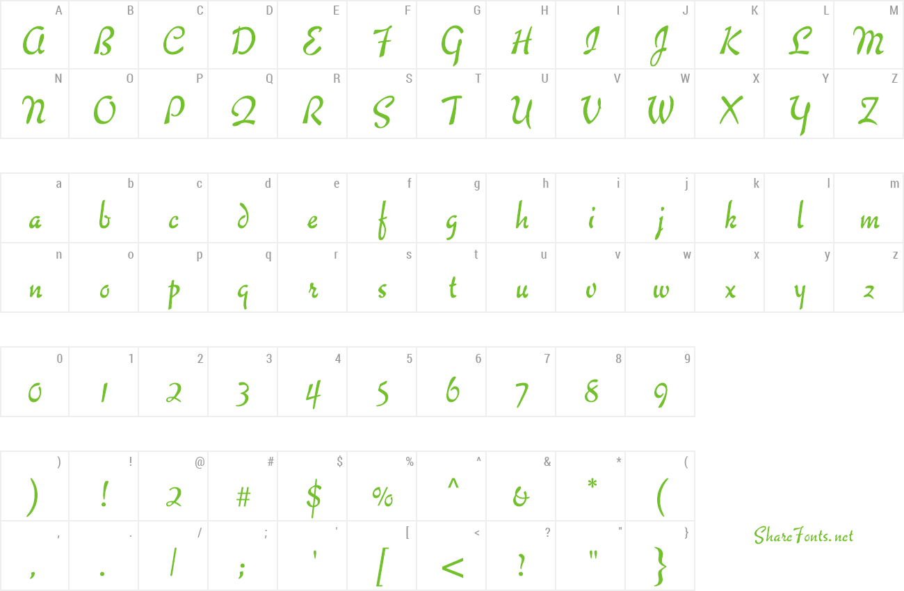 Font Gourmet preview