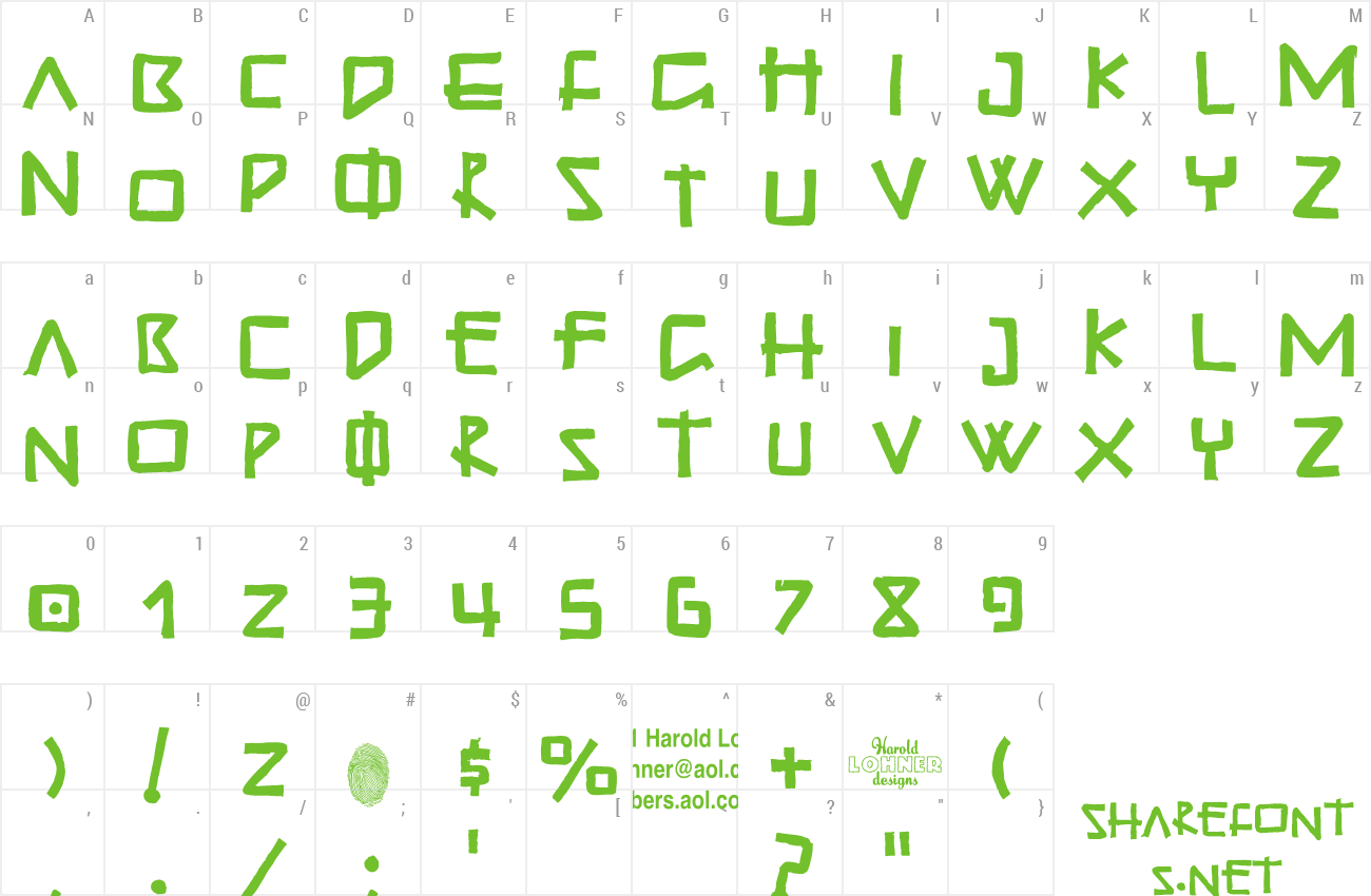 Font GuadalupeDos preview