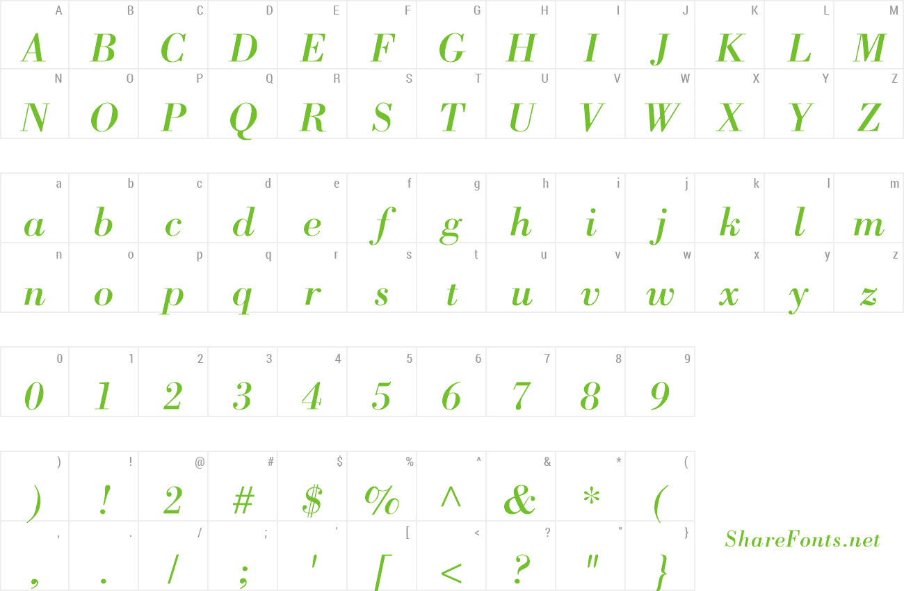 Font HP-Bodon preview