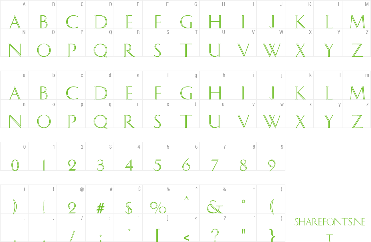 Font Ithaka preview