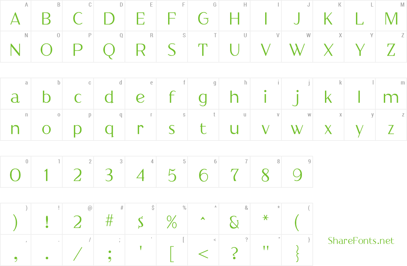 Font Lutetia preview