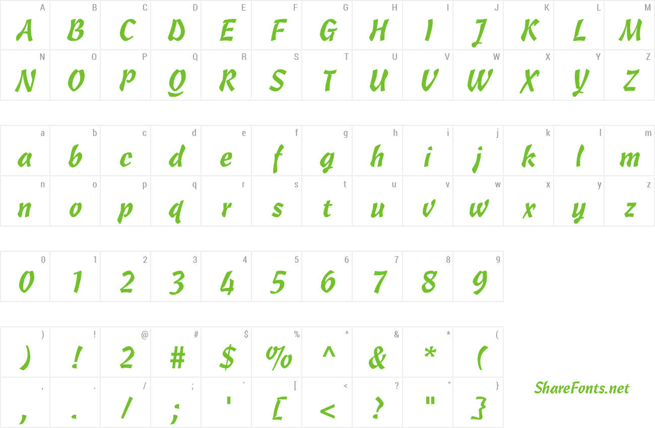 Font Quiberon preview