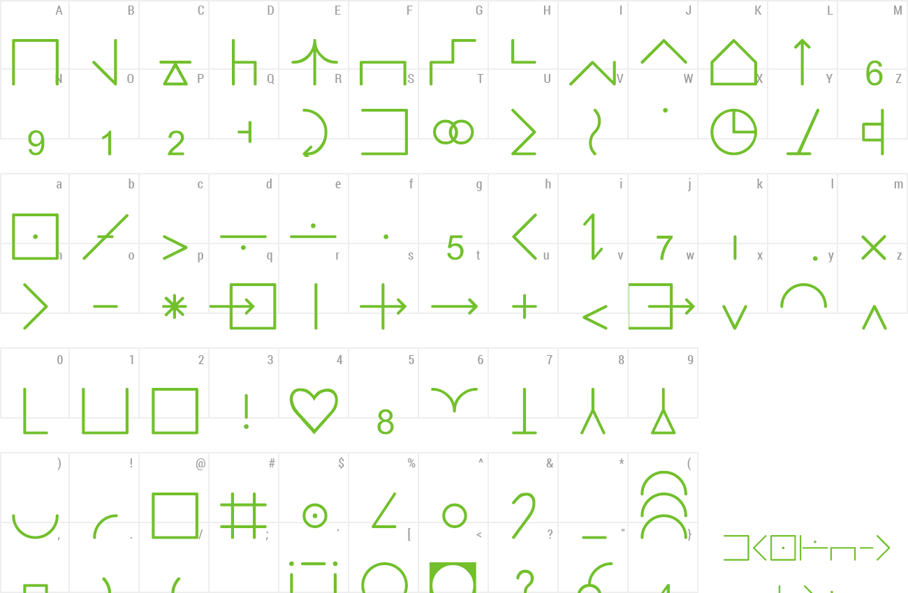 Font Semant37 preview