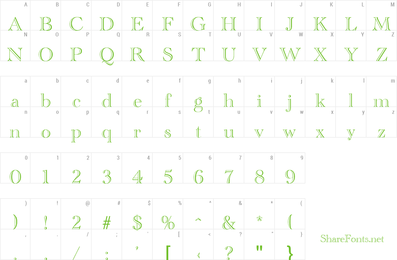 Font Tiberius preview