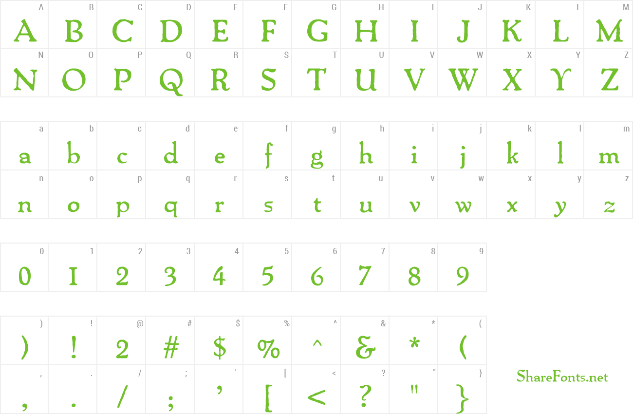 Font TripoliBold preview