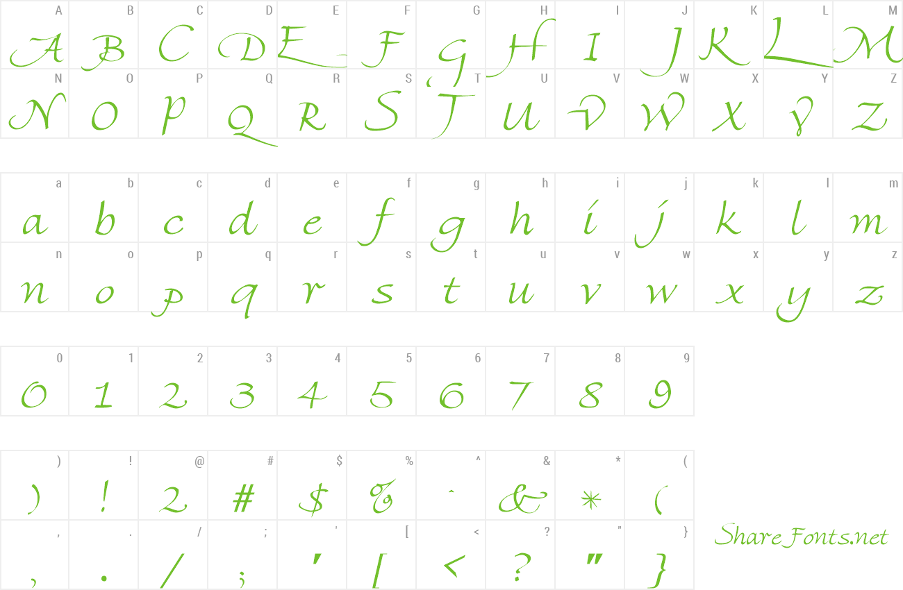 Font ValerieCapitale preview