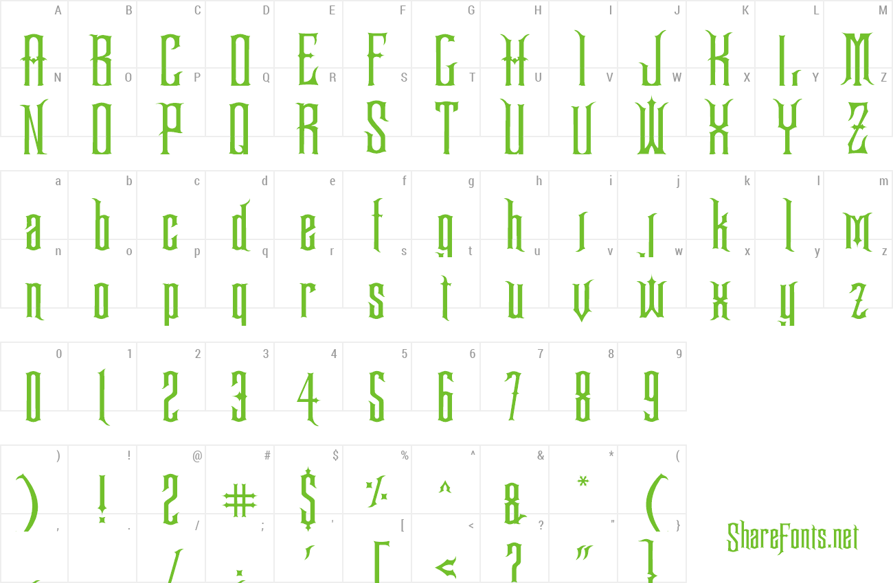 Download Free Font Gracey's Curse