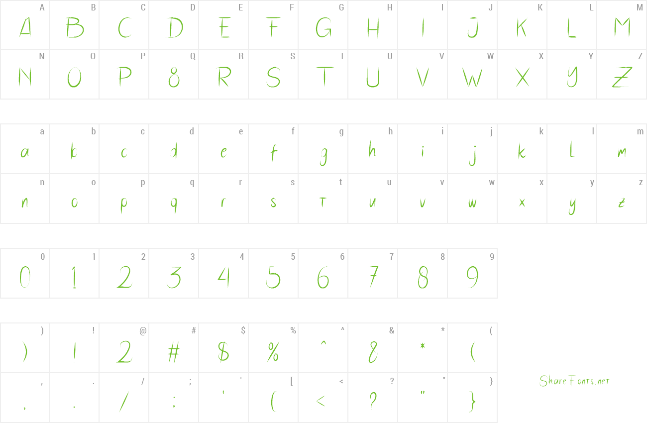 Font HairStyles preview