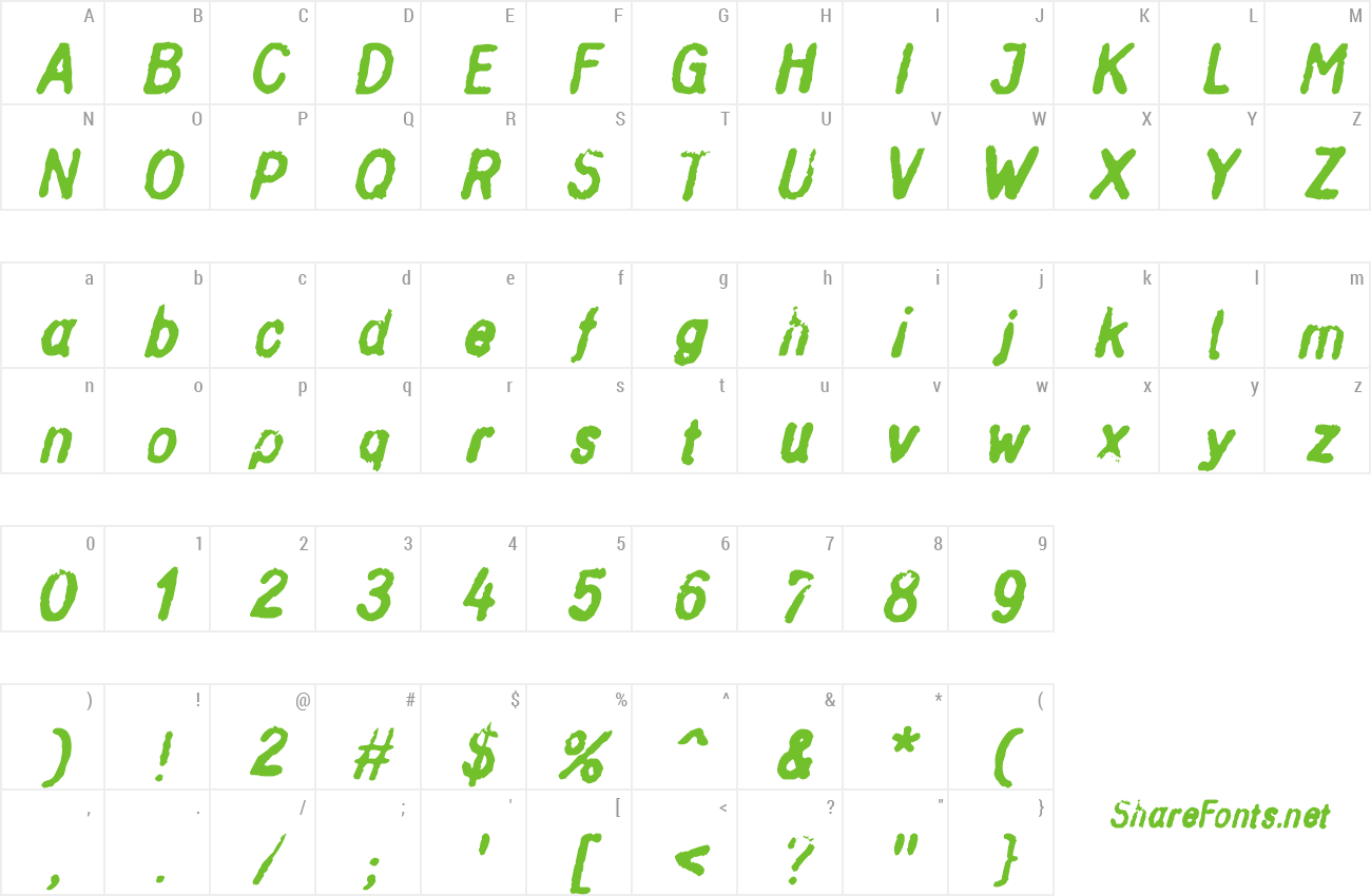 Font Inkbleed preview