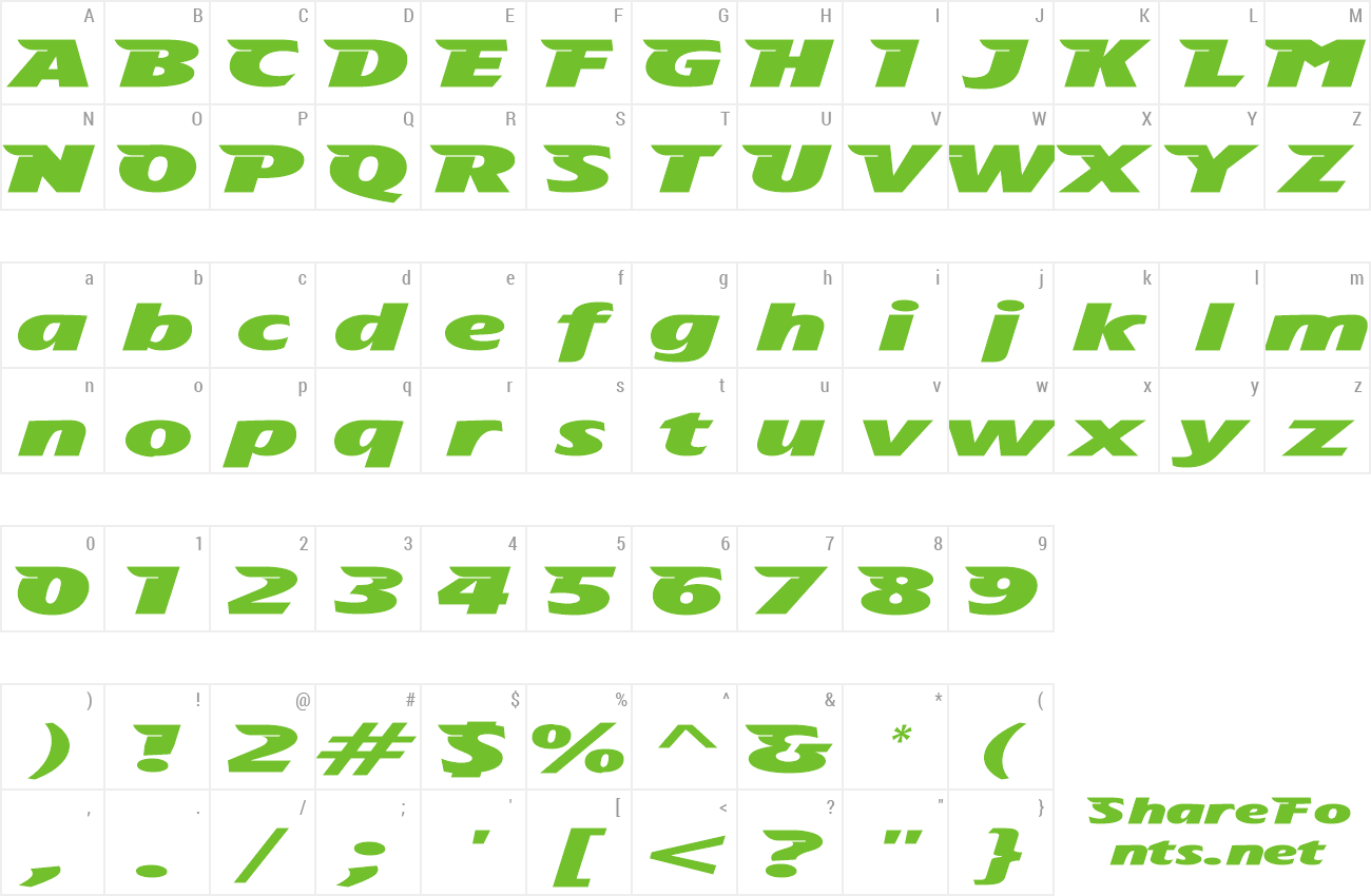 Font The Aeroplane Flies High preview