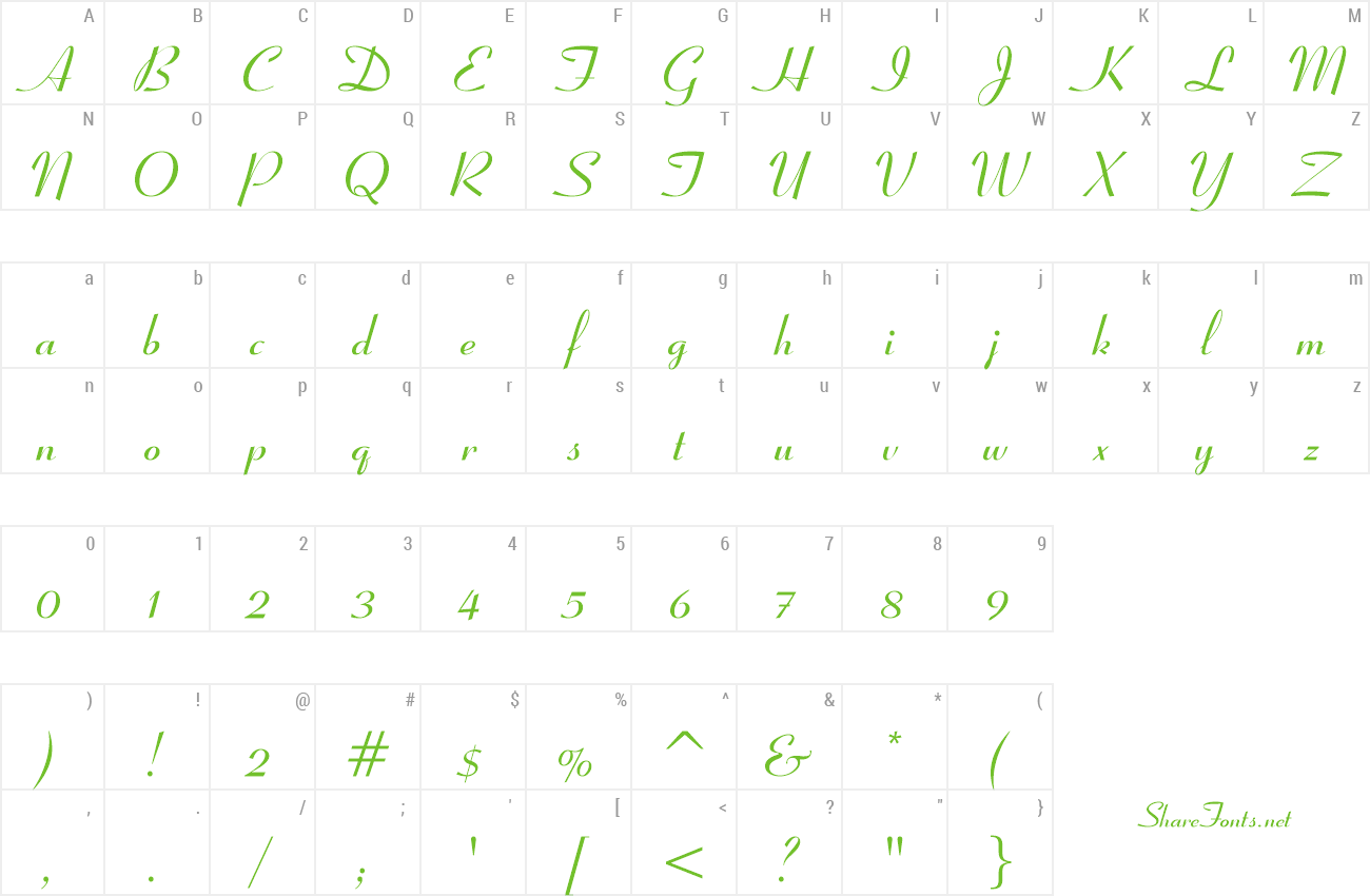 Font UVN Kieu preview