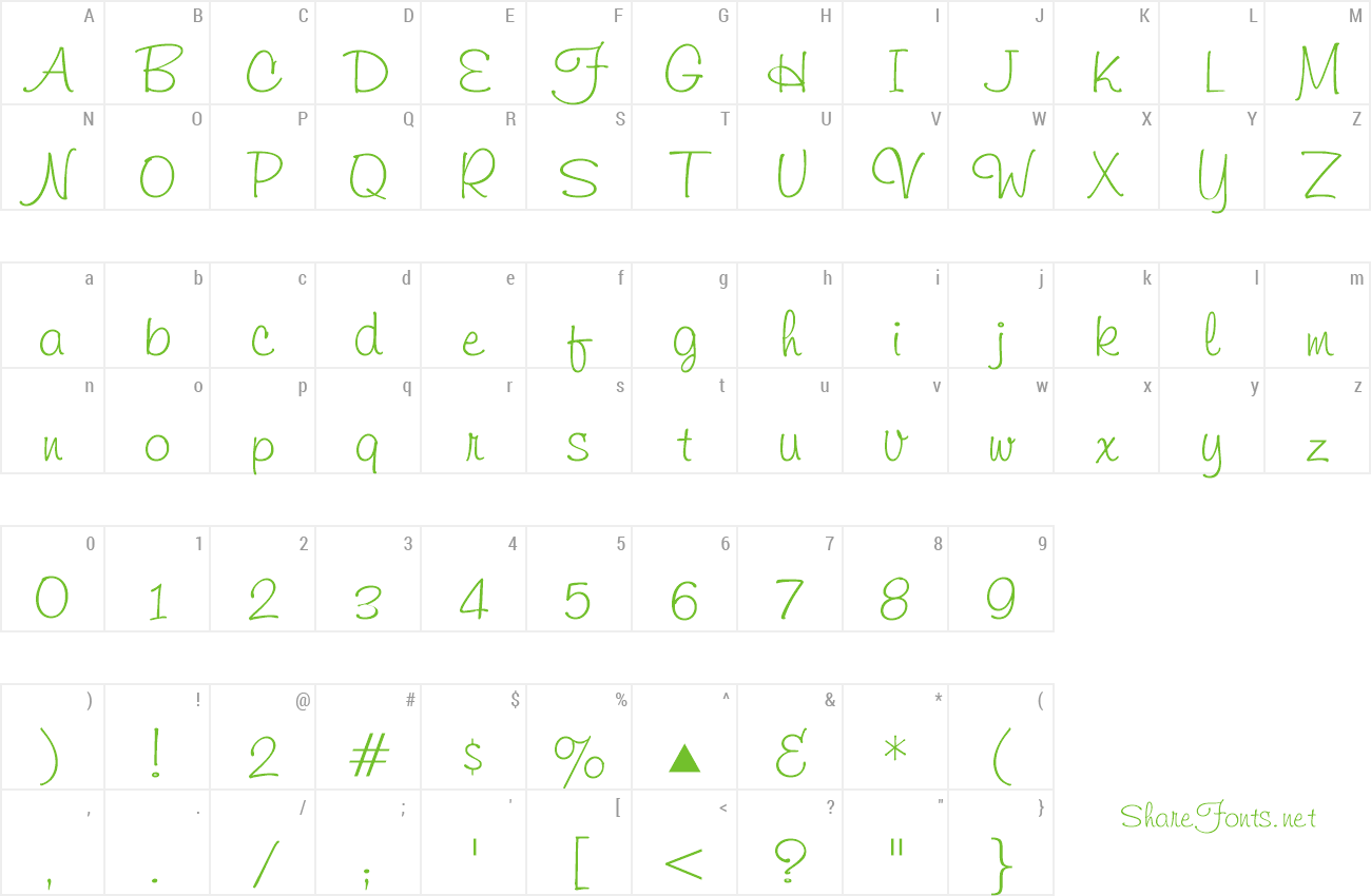 Font VNI-Freewrite preview