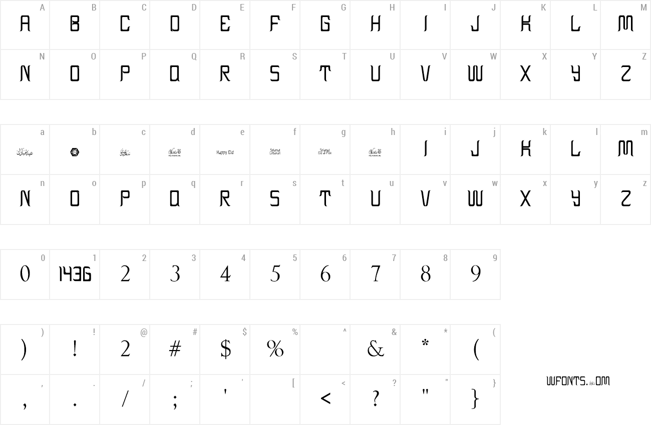 Download Free Font Eid Al Fitr 1