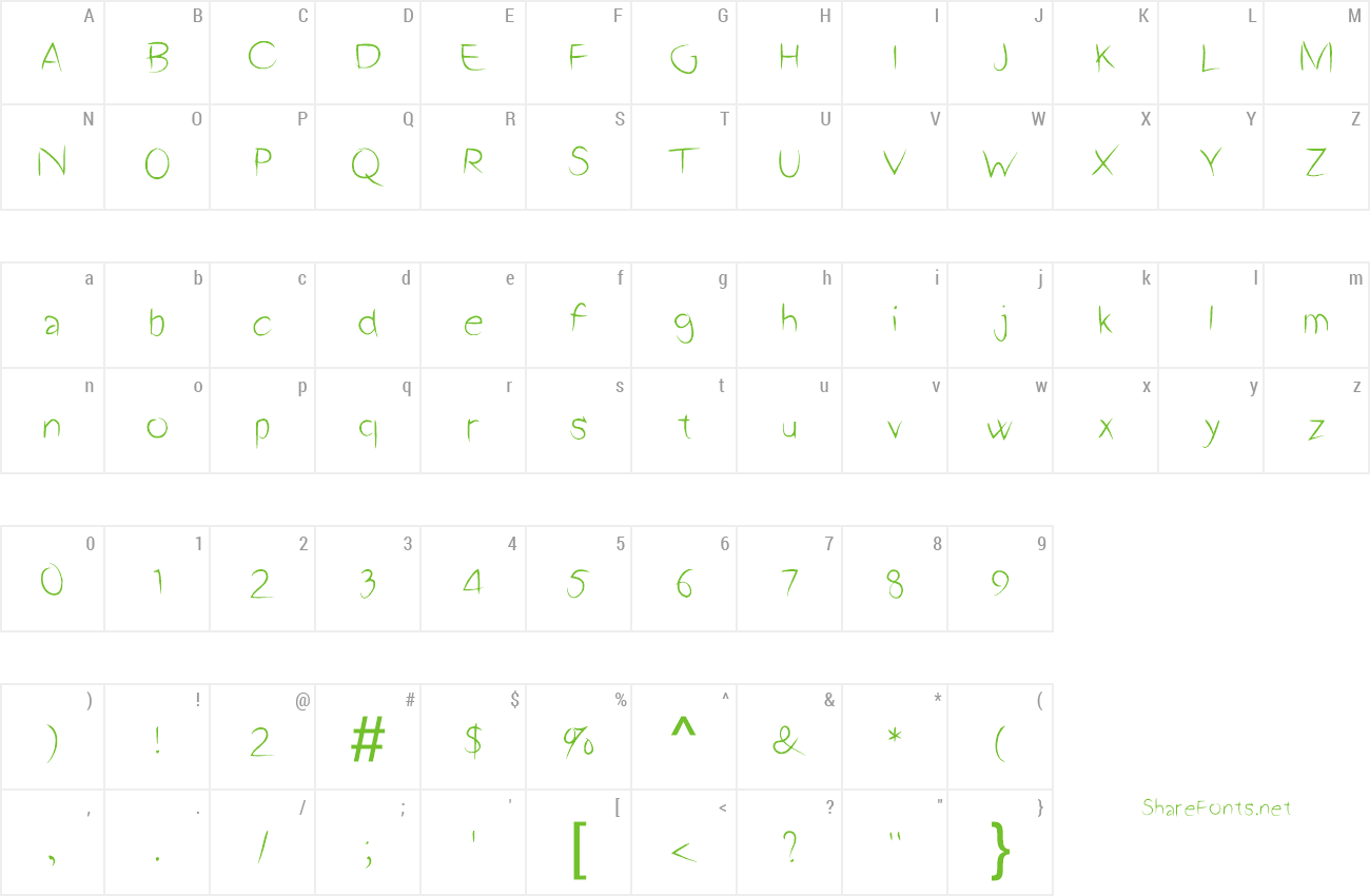 Font A2 Script preview