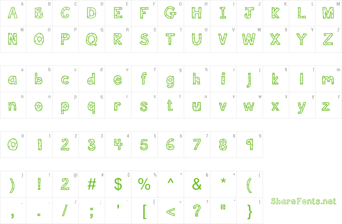 Font DeeDeeFlowers preview