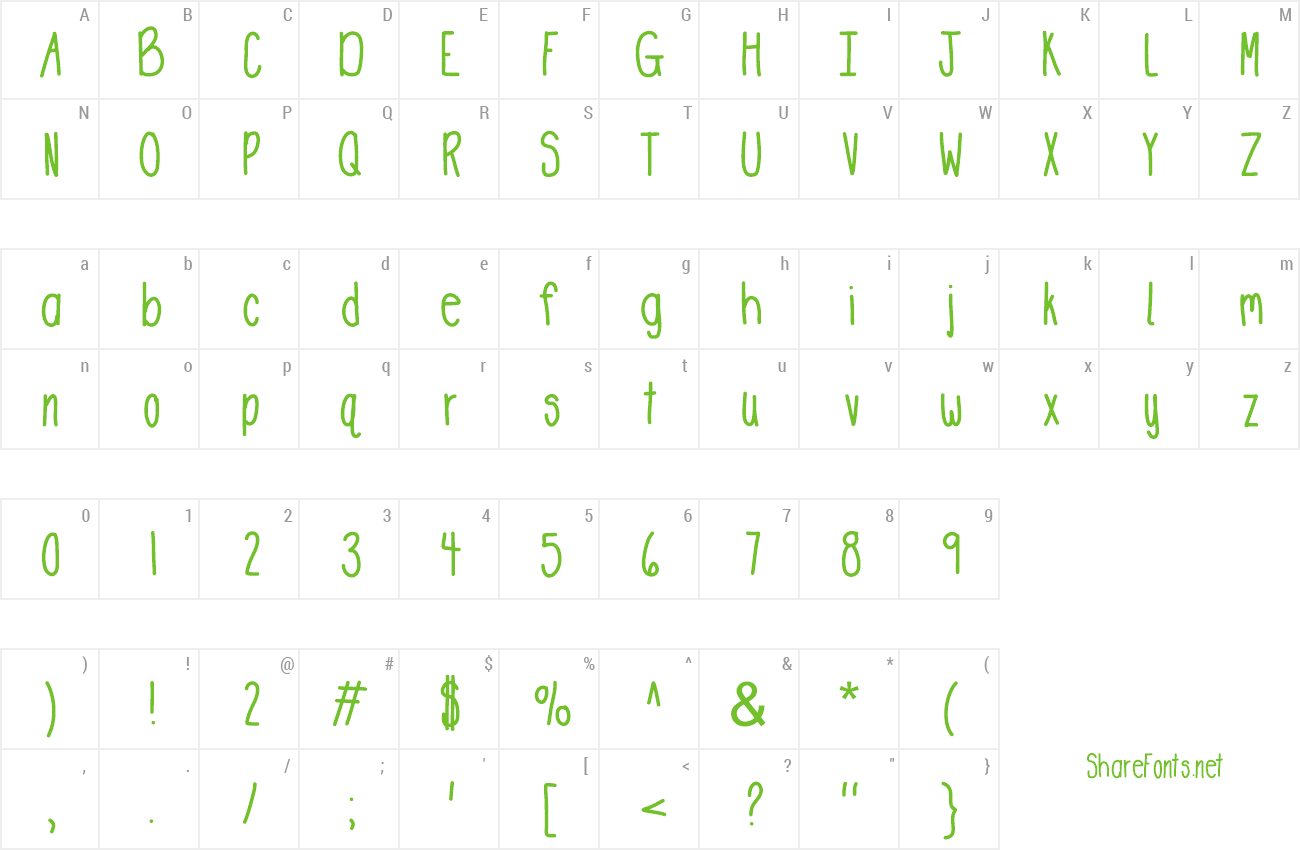 Font DeeDeeStretch preview