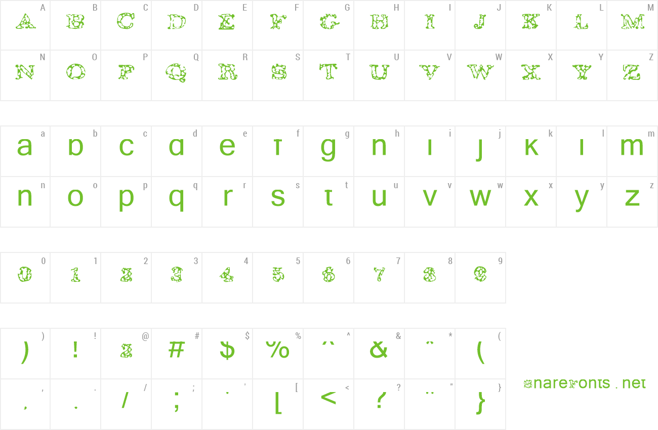 Font GAZA 67 preview