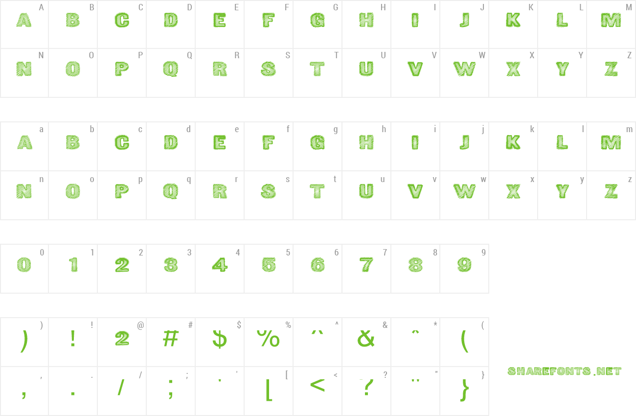 Font GreatShake preview