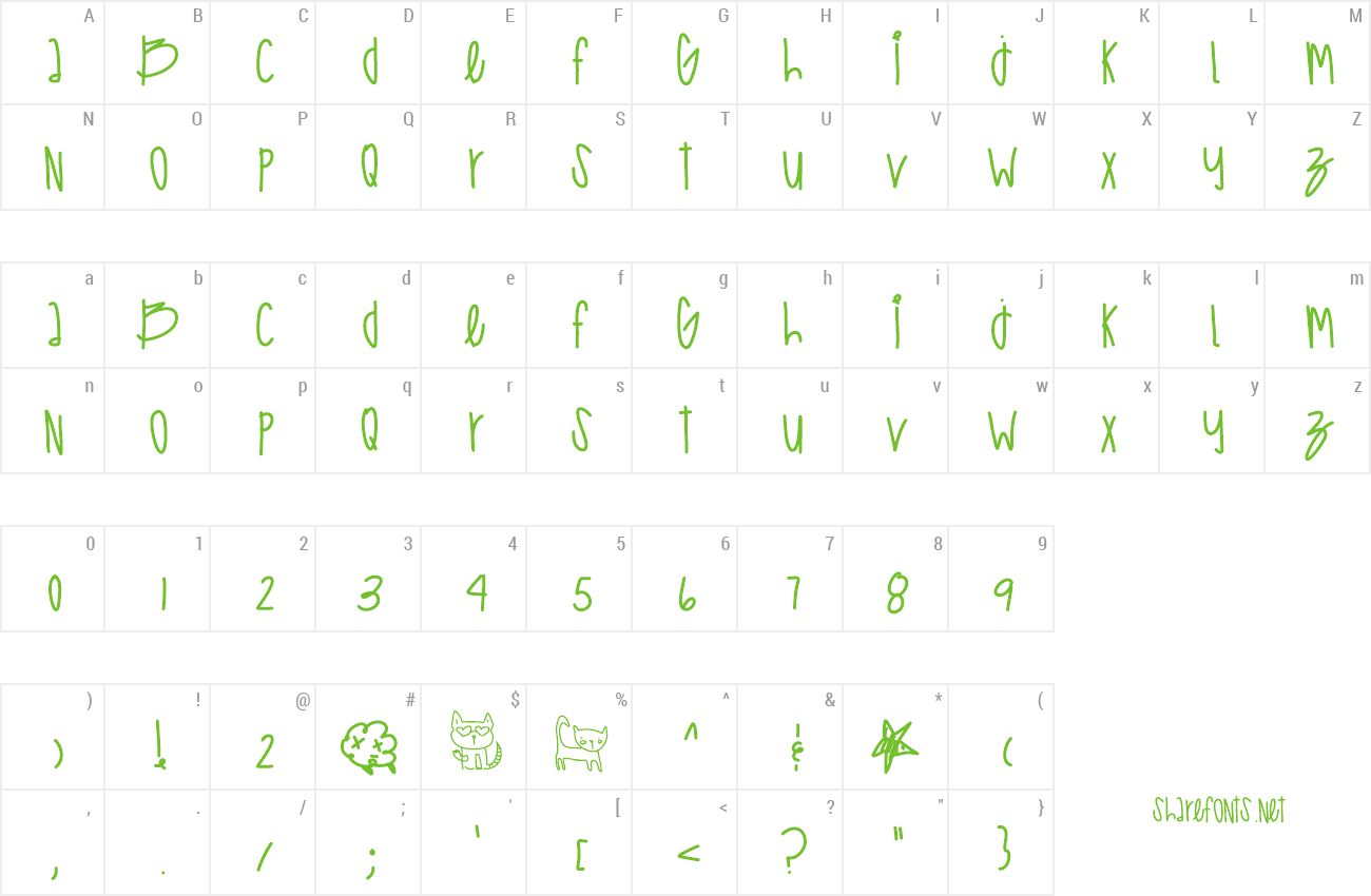 Font HighCastleBass preview