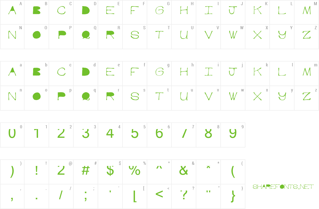 Font HotBone preview