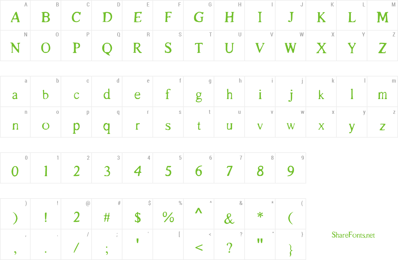 Font Le_Bossu preview