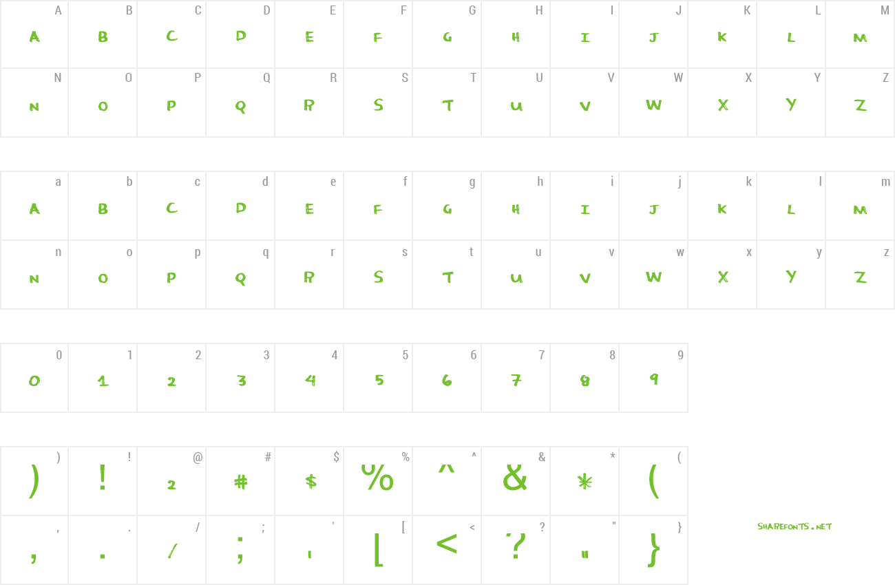 Font MoreCandy preview