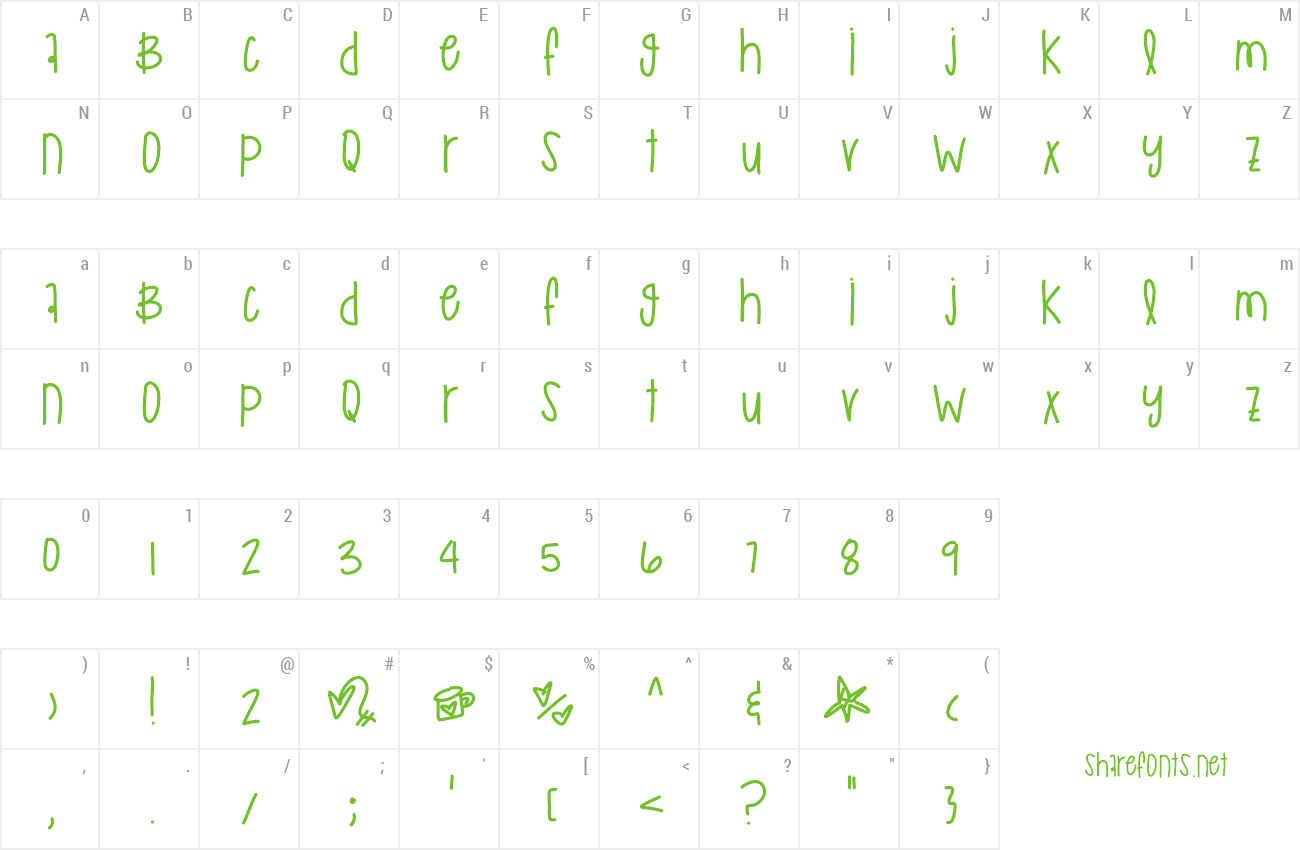Font MurakamiRilapika preview