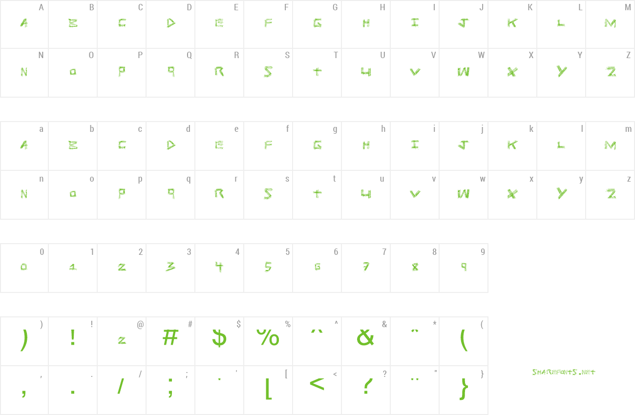 Font PrisonBreak preview