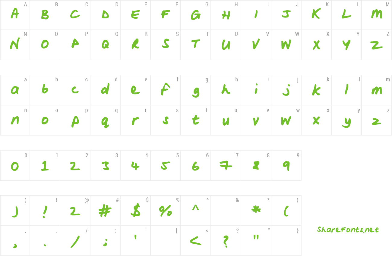 Font WoodsScript preview