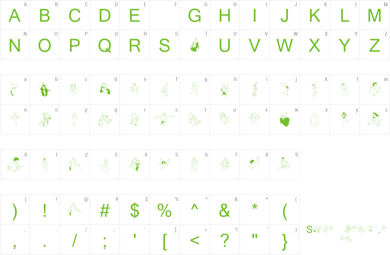 Font Dancer In The Dark III preview