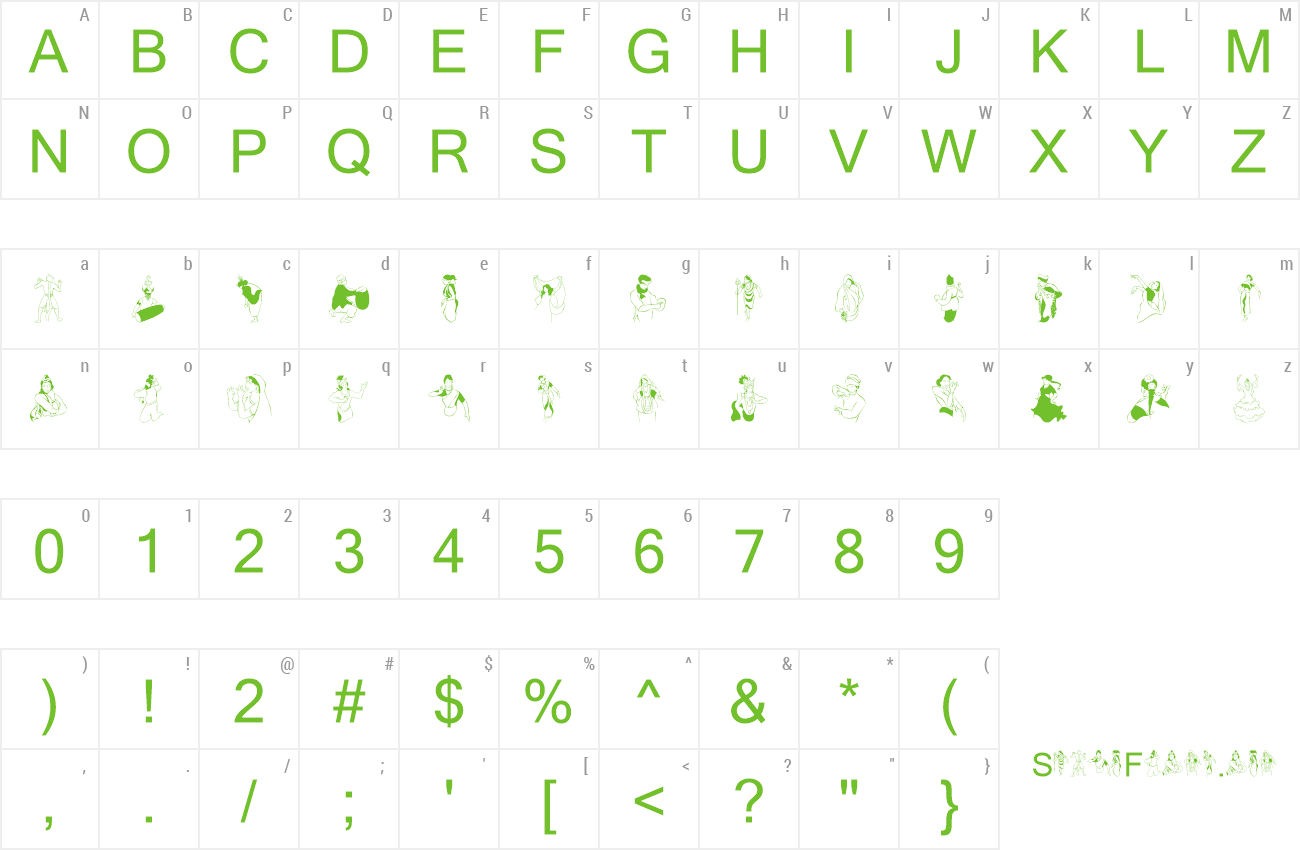 Font Dancer In The Dark preview