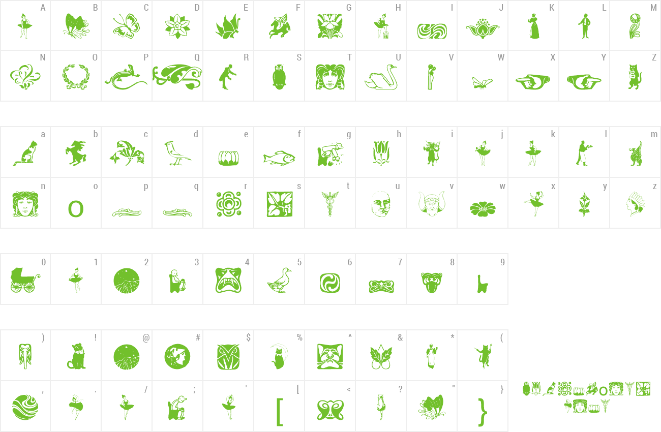 Font DavysDingbats2 preview