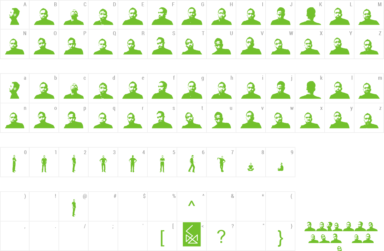 Font FACEsaji preview