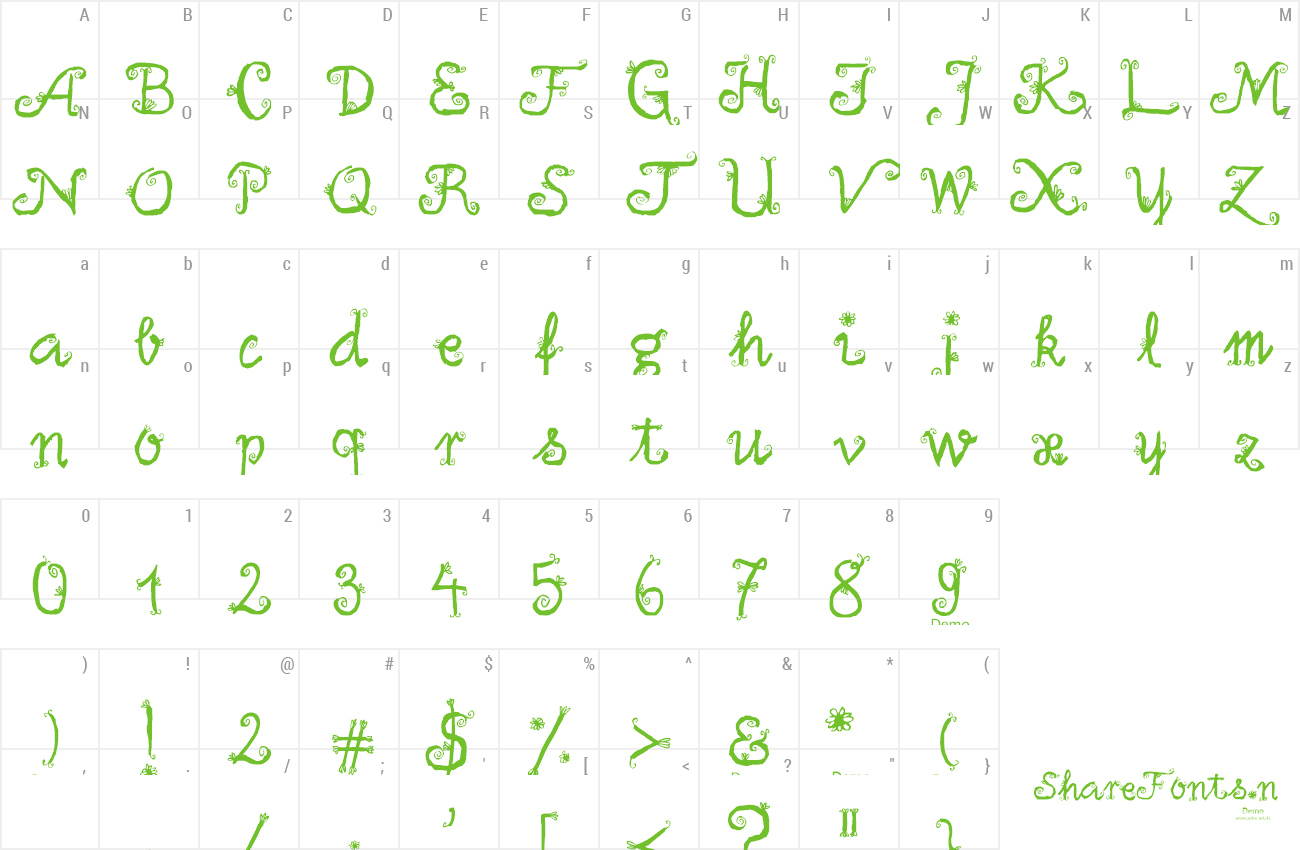 Font Firlefanz Demo preview