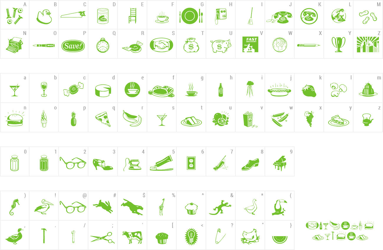 Font Journal Dingbats 1 preview