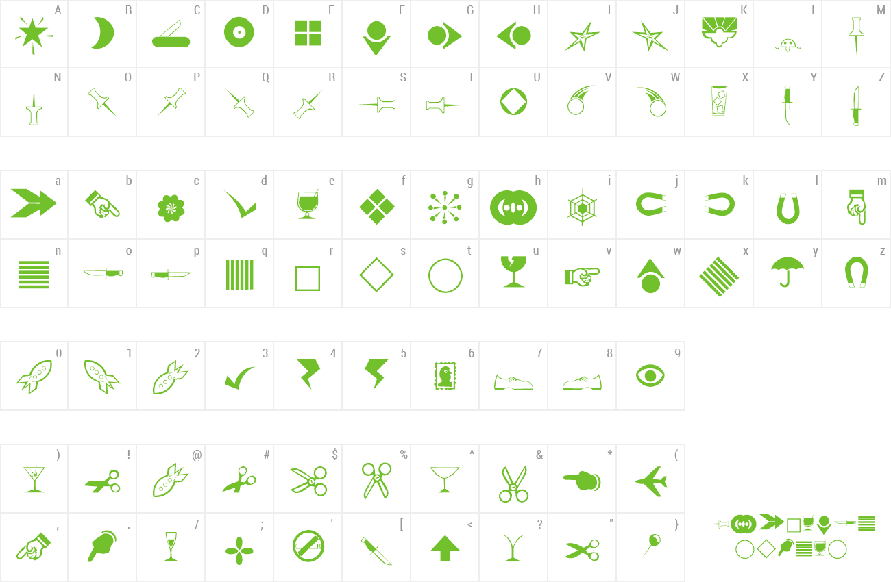 Font Journal Dingbats 3 preview