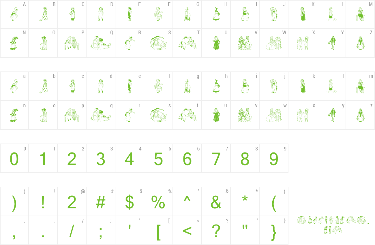 Font Kinder-Vignetten preview