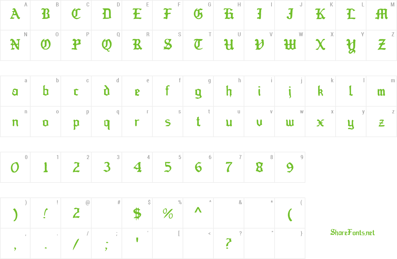 Font Old Englished Boots preview