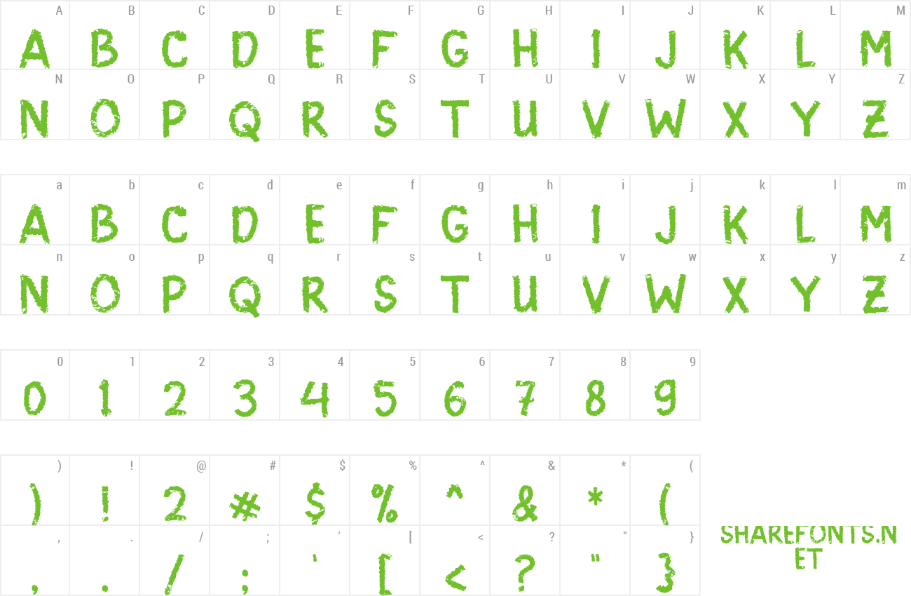 Font Scary Sign preview