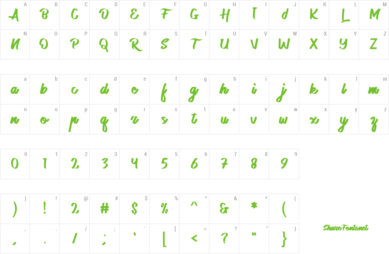 Font The Lovely Script preview