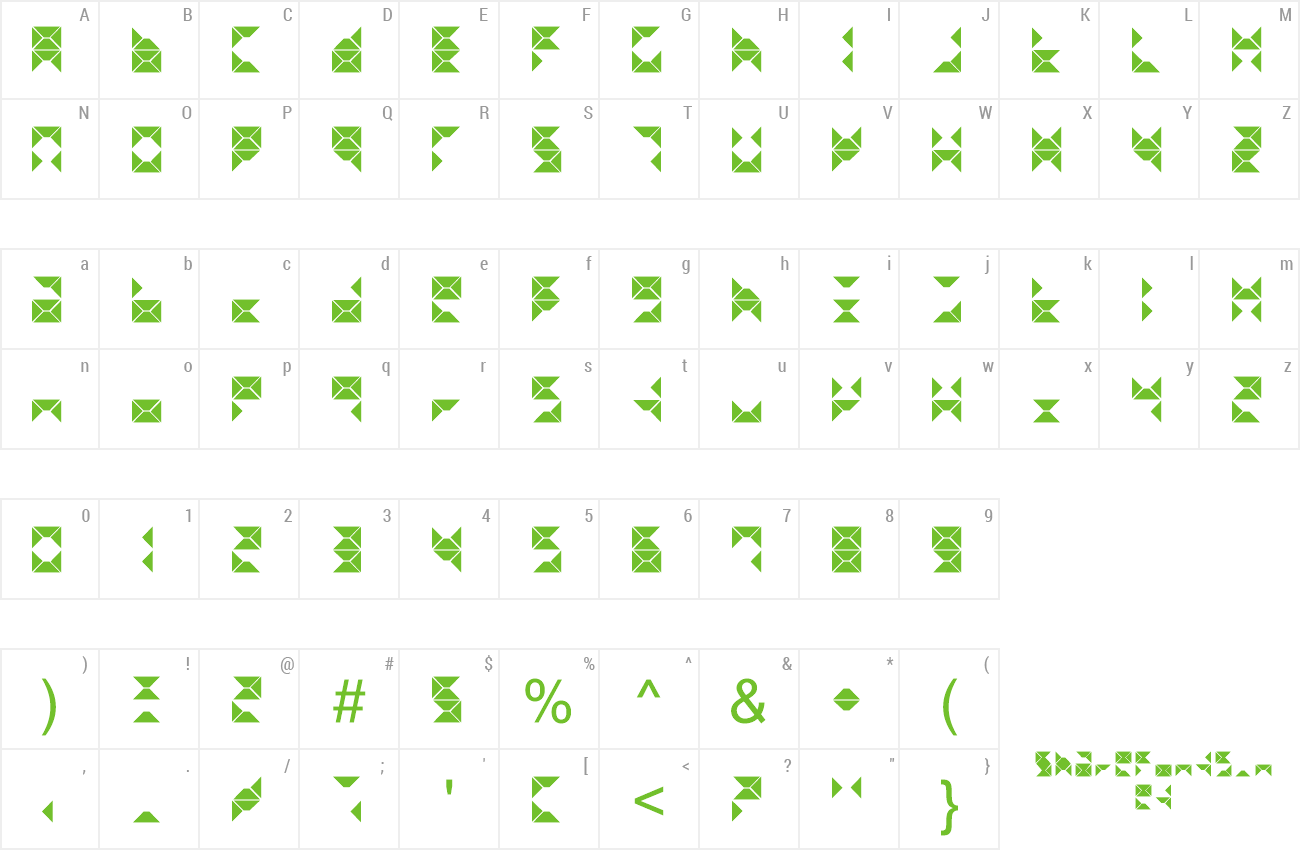 Font Triangel preview